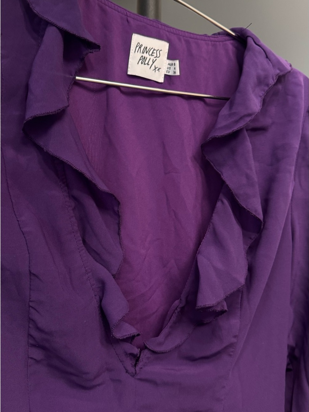 Princess Polly Purple Ruffle Dress - Picture 4 of 5